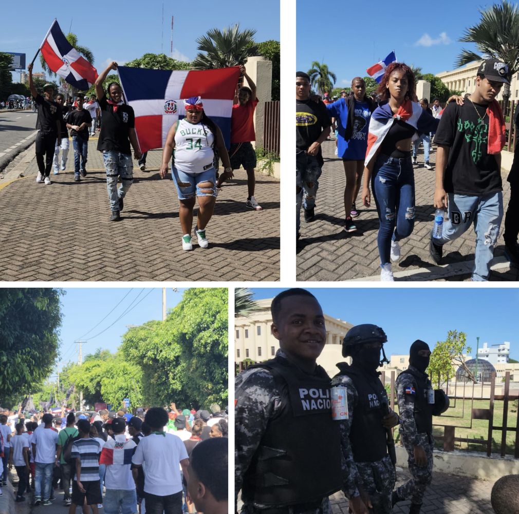 La Antigua Orden Dominicana Nacionalista moviliza cientos de jóvenes en el Distrito Nacional.