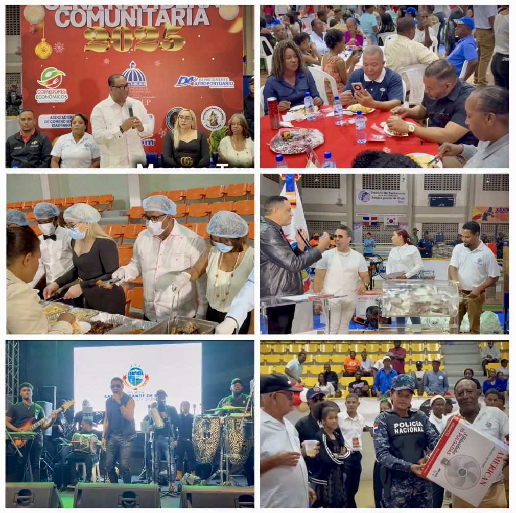 Alcaldía de Sabana Grande de Boyá celebra Cena Comunitaria 2025.