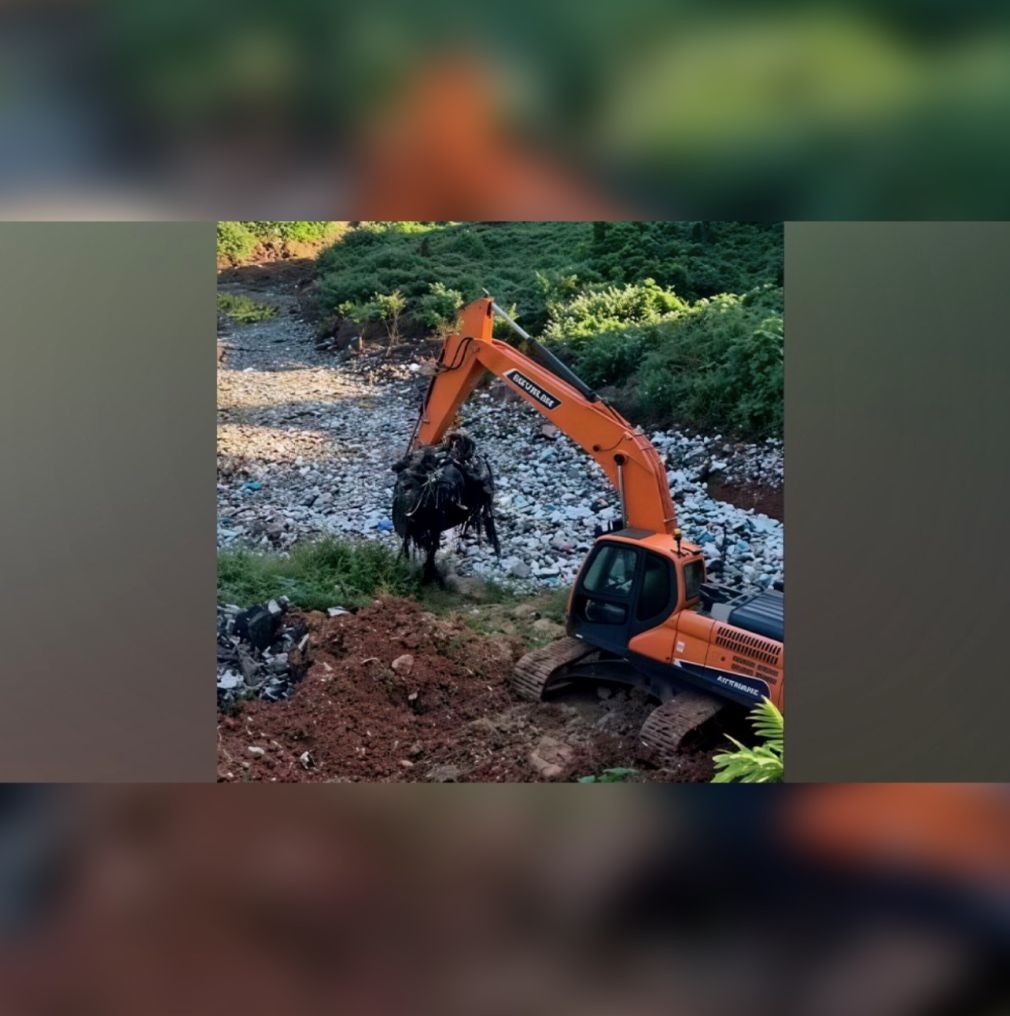 La intervención se realiza por la Alcaldía de Santo Domingo Norte con Eco5RD, bajo la supervisión de Pedro Méndez, de la Unidad Ejecutora.