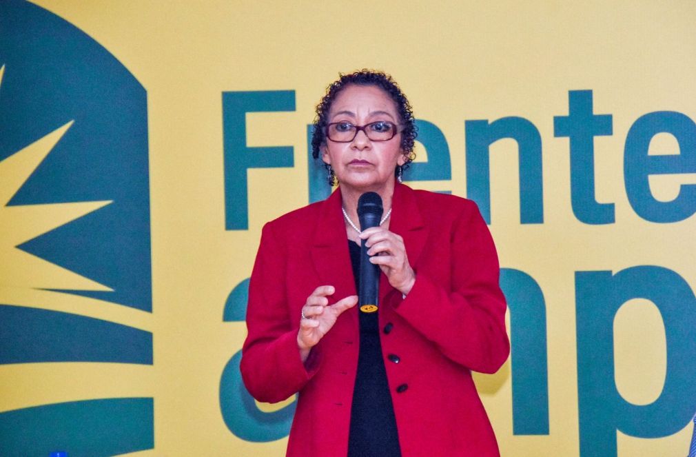 María Teresa Cabrera, presidenta del Frente Amplio.