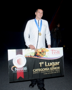 El Chef Florian Strahlheim gana Copa Culinaria Nestlé Profesional 2013
