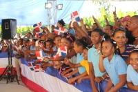 Presidente Medina inaugura en Galván, Bahoruco escuela:  