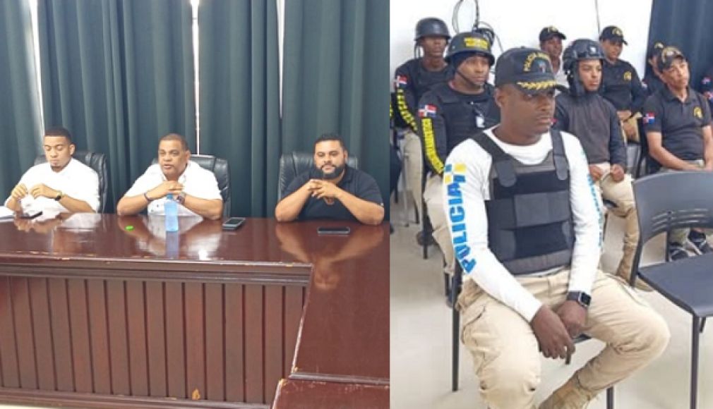 El alcalde de Barahona discute directrices para fortalecer el orden.