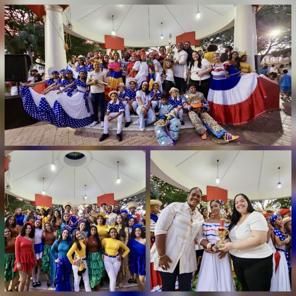 El 2do. Festival Municipal del Folklore Escolar se desarrolló en el parque Amado Franco Bidó.