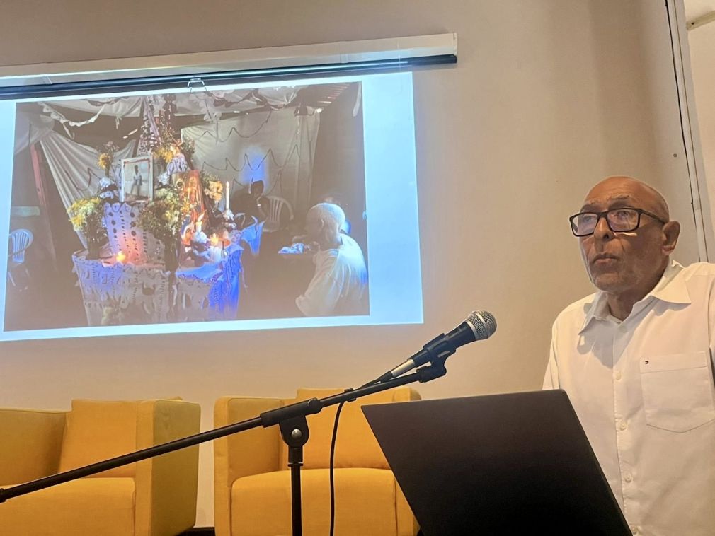 Toño Arias Peláez en Puerto Rico. El documental se estrenará en República Dominicana en el Auditorio Centro UASD Baní, en un acto pautado para el domingo 28 de septiembre próximo, a las 10 de la mañana.
