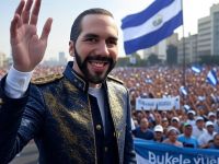 Reelección indefinida, una reforma fulminante, El Salvador borra los límites al poder presidencial y abre la puerta a la eternidad política de Bukele. La historia se repite, pero esta vez con aplausos, fuegos artificiales… y sin segunda vuelta. Imagen creada con inteligencia artificial.