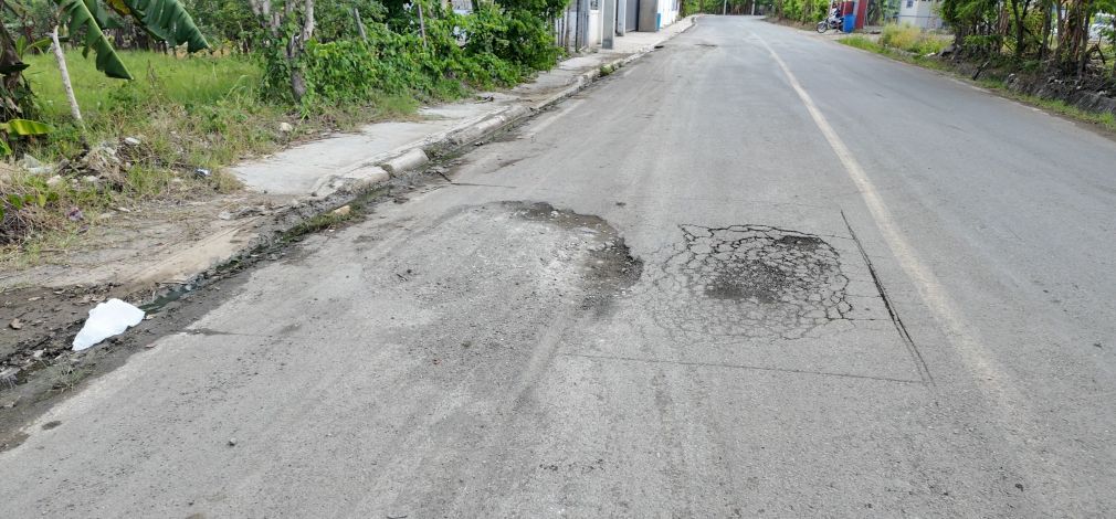 Comunidad de San Luis - La Manzana expresa preocupación por el rápido deterioro de su carretera.