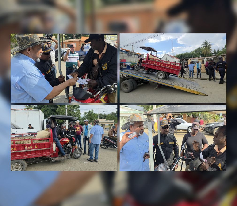  Inician fiscalización de trimotos haitianas en Dajabón; Varios vehículos quedaron retenidos por falta de documentos.