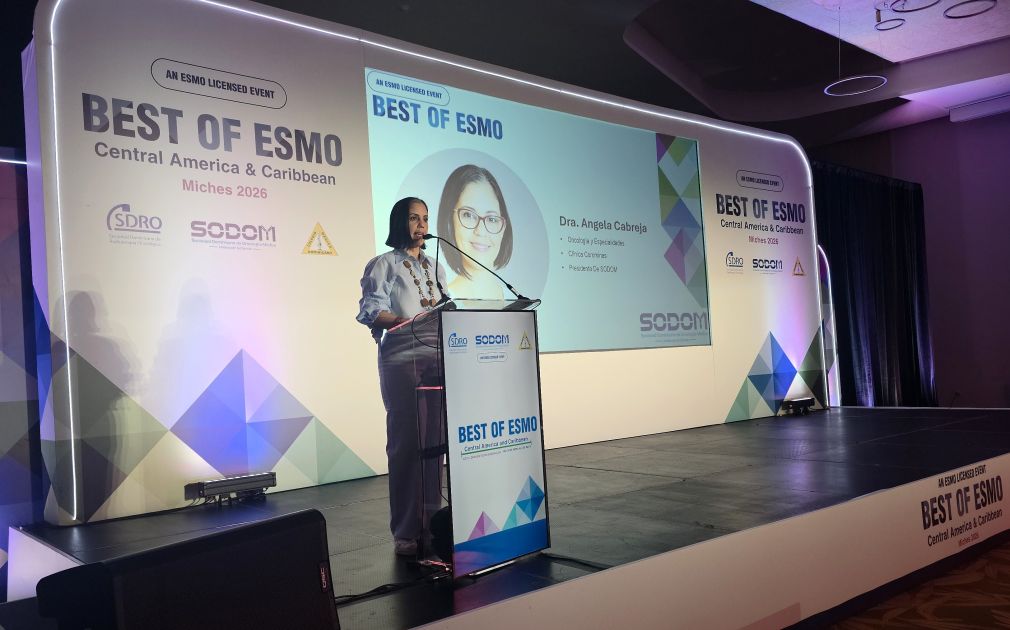 La doctora Cabreja habló en la apertura de Lo Mejor de ESMO Centroamérica y Caribe.