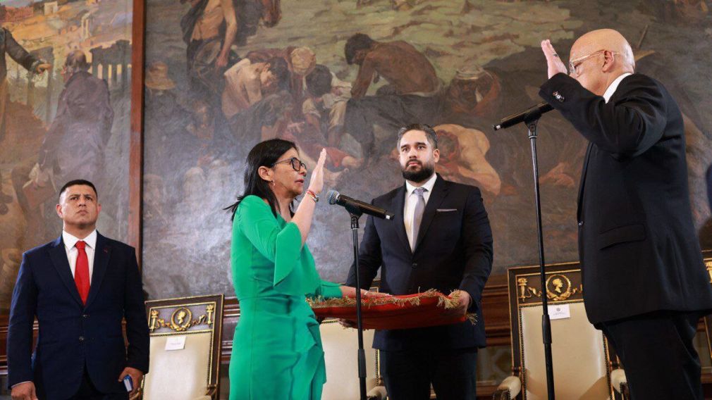 Las declaraciones de Rodríguez se produjeron mientras tomaba juramentación como presidenta interina tras la captura de Nicolás Maduro.