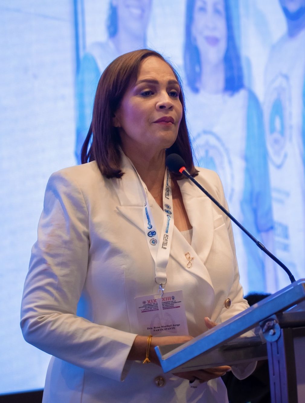 Maribel Jorge, presidenta de la Sociedad Dominicana de Neumología.