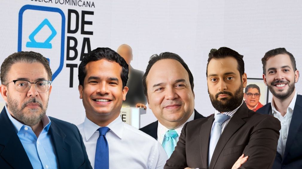 Guillermo Moreno, del Partido Revolucionario Moderno (PRM); Omar Fernández, de la Fuerza del Pueblo; Vinicio Castillo, del PRSC; Carlos Rubio, por Generación de Servidores y Eric Ortiz, por Opción Democrática.