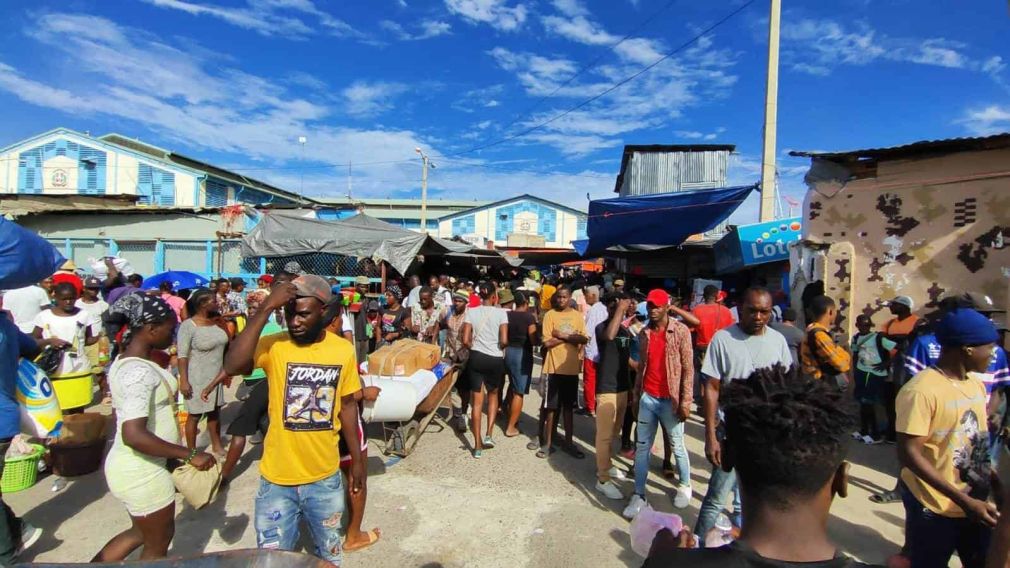 Mercado en la frontera de Dajabón.
