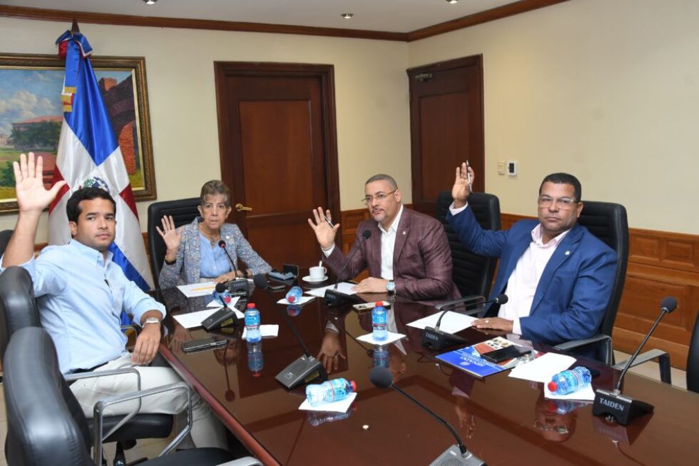 Además de Ginette Bournigal (Puerto Plata), presidenta de la comisión, estuvieron en la reunión los senadores Eduard Espiritusanto (La Romana); Secundino Velázquez (Pedernales) y Omar Fernández (Distrito Nacional).
