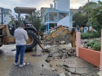 La alcaldía informó que la intervención fue realizada de emergencia.