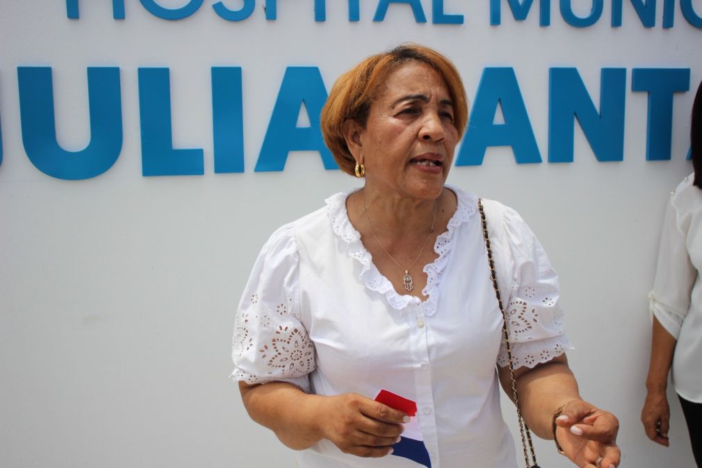 Alcaldesa de Tamayo, Juana Cristina Mateo.