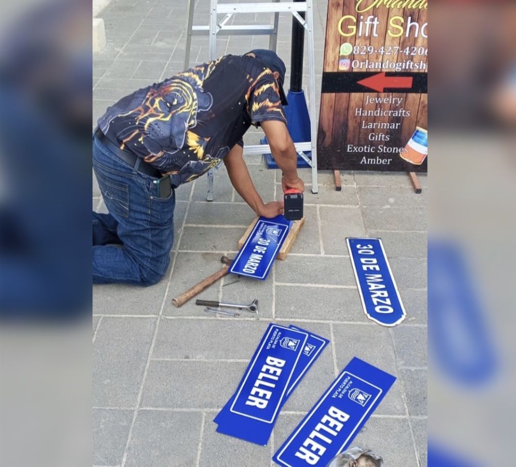 El alcalde aseguró que en lo adelante seguirán con la señalización y rotulación en el resto del municipio.