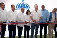 El acto de inauguración de la obra, que beneficiará a 1,750 comunitarios, fue encabezado por el presidente Luis Abinader.