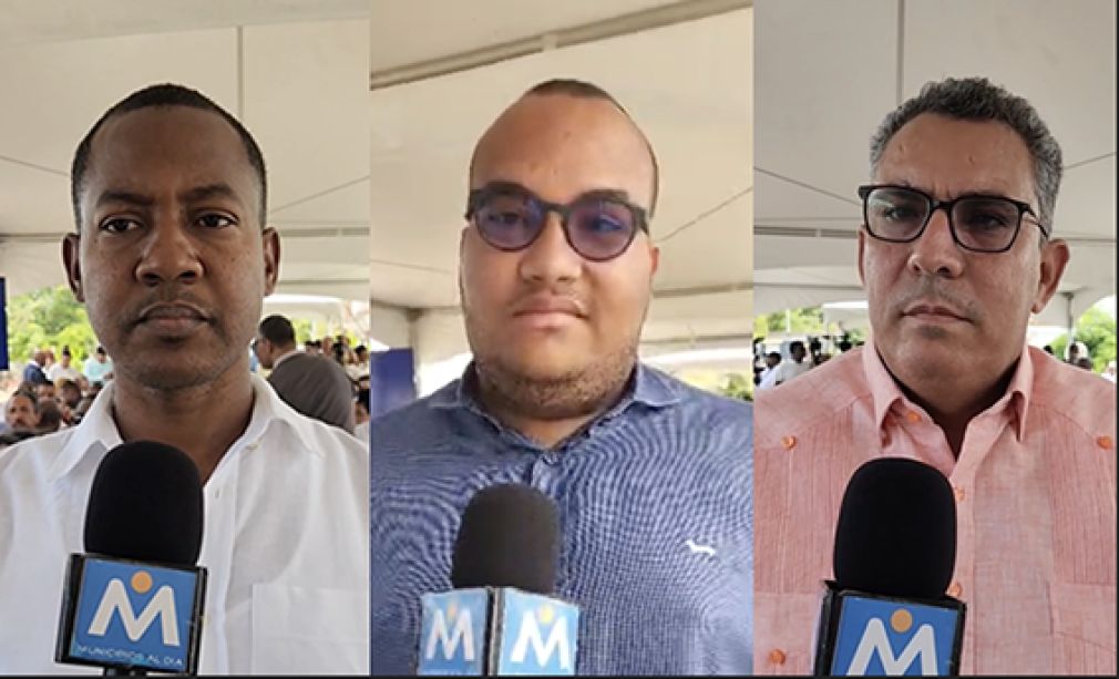 Diferentes autoridades de Azua ofrecen declaraciones a Municipios al Día.