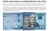 El billete es edición año 2025.