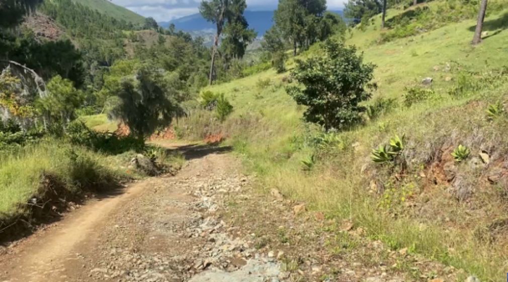 Estado actual de la carretera que conecta a Los Limoncitos con Constanza.