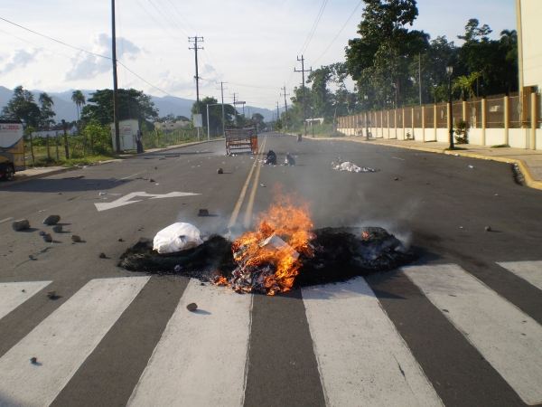 Protestas en predios del Curce-UASD