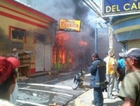 Tanque de gas provocó incendio en San Francisco de Macorís