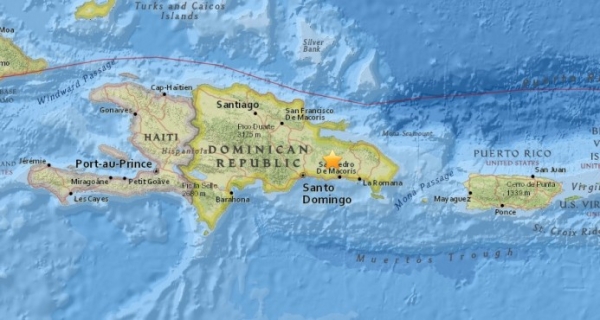 Se registra temblor de 4.1 grados en San Pedro de Macorís: