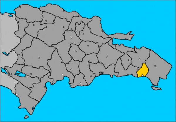 Mapa de la República Dominicana ubicación geografica de la Romana