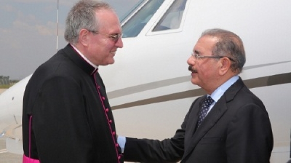 Presidente Danilo Medina llega a Roma