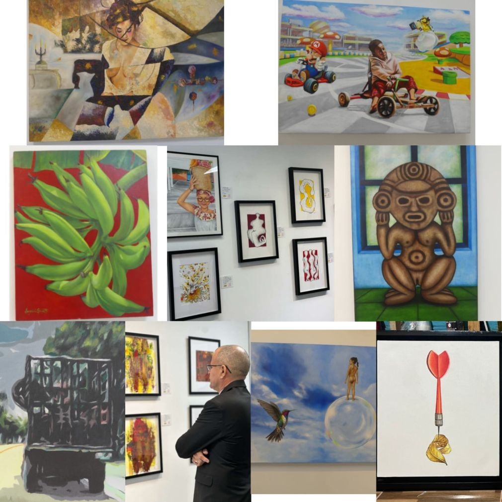 La exposición artística está abierta de 10:00 de la mañana a 5:00 de la tarde.