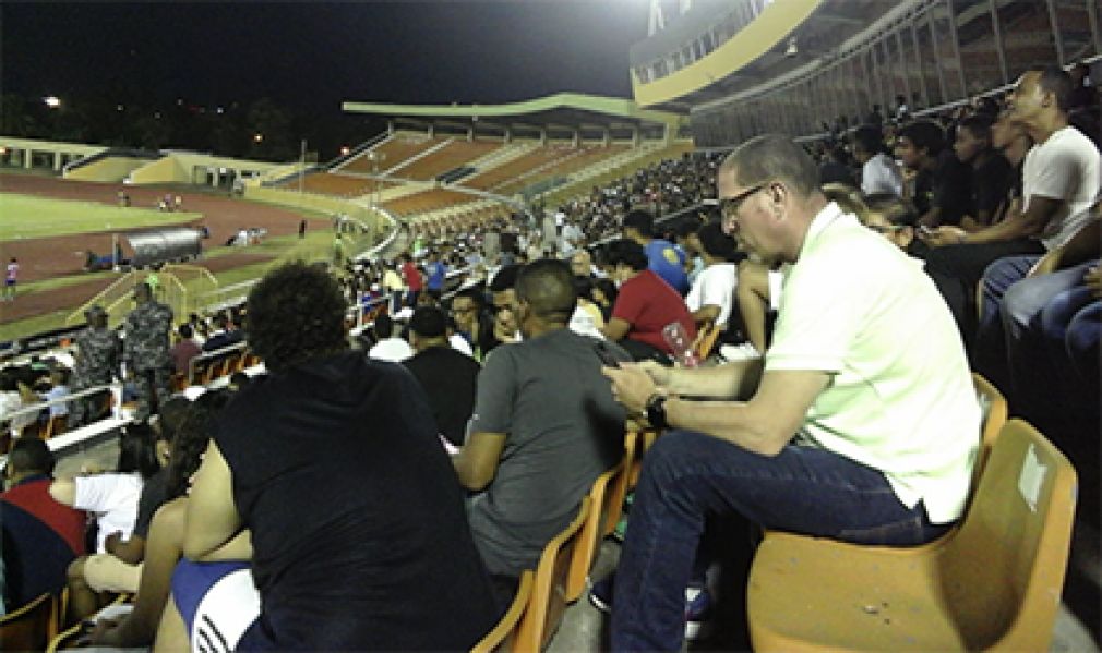 Publicó antes de iniciar el partido República Dominicana contra Guyana Francesa en el estadio Felix Sánchez.
