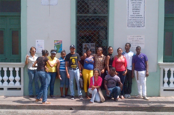 Los jóvenes se presentaron en la casa donde se fundó la sociedad secreta La Trinitaria.