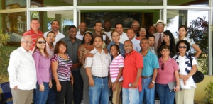 Periodistas participantes en curso de evitar conflictos.