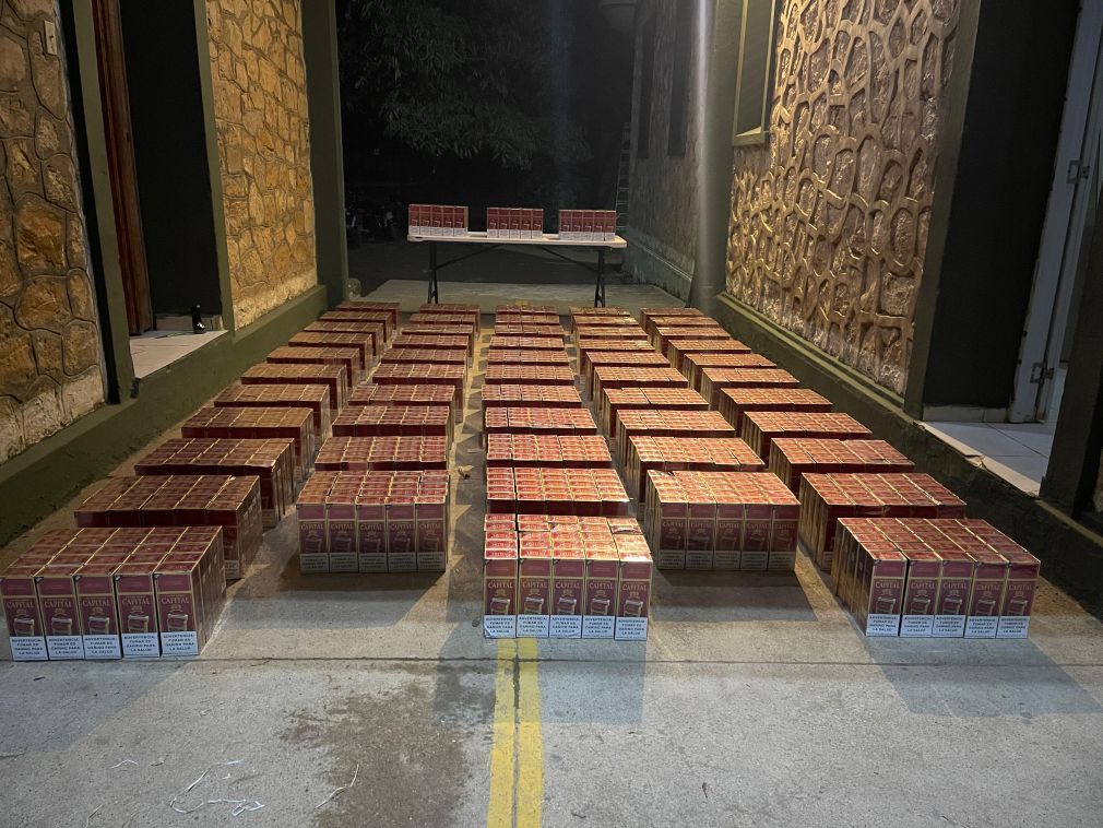 En el operativo fueron decomisados 1,348 paquetes.
