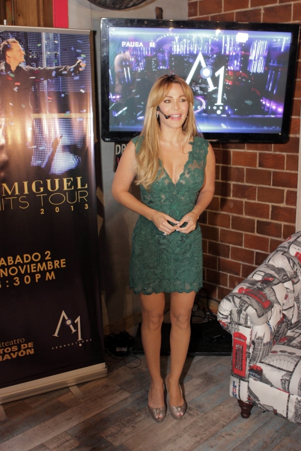 Luz García hace el anuncio de que su empresa A1 Productions trae e Luís Miguel a Chavón.