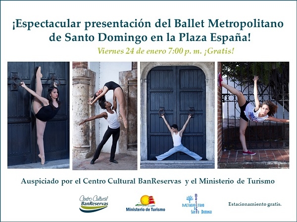 Ballet Metropolitano de Santo Domingo actuará en la Plaza España