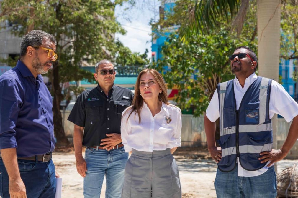 Durante el recorrido, la alcaldesa fue acompañada por el director de Infraestructura Urbana del cabildo, ingeniero Alonzo Rosario; por el ideólogo y planificador de la obra, arquitecto Marcos Barinas; así como por contratistas y colaboradores.