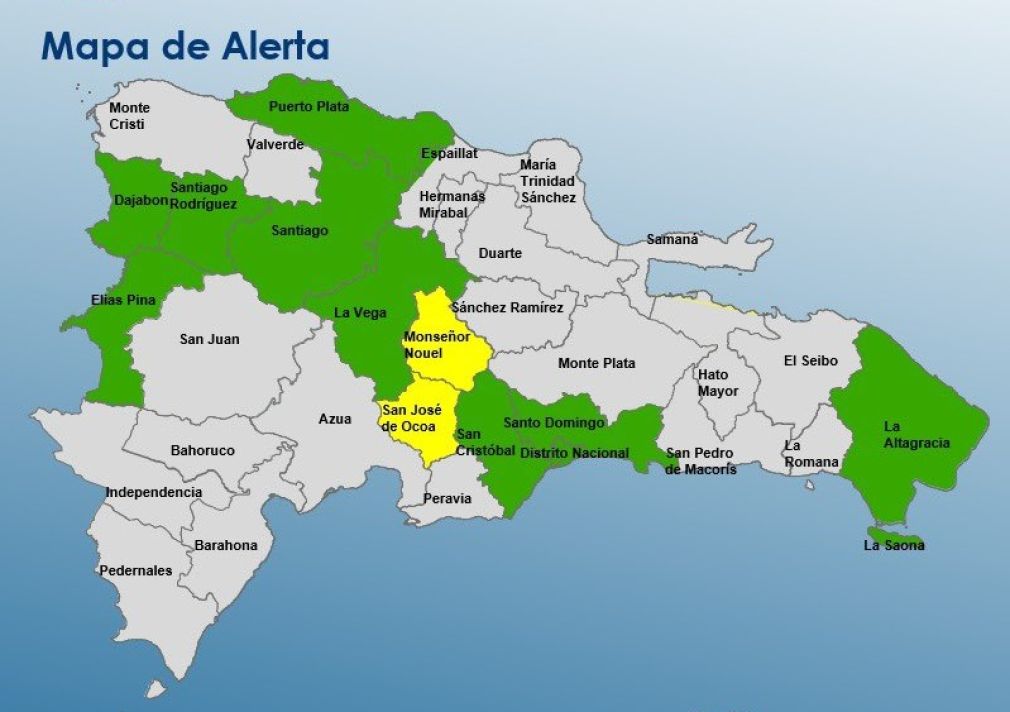En el resto de la costa atlántica y la caribeña, las condiciones marítimas se encuentran normales.