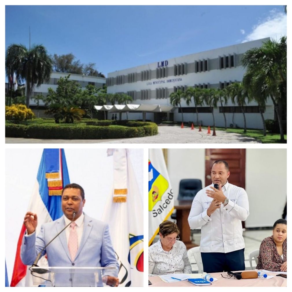 Sede nacional de  la LMD; Víctor D ‘Aza, Secretario General de la LMD y Juan Ramón Hernández, alcalde de Salcedo.