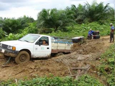 Paralizan mantenimiento de caminos vecinales en San Juan