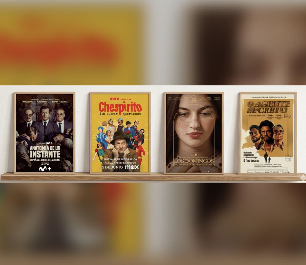 Los carteles de algunas de las películas ganadoras del Premio del Público auspiciado por Iberia para Premios Platino 2026.