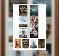 Carteles de las películas recomendadas. Artes suministrados por el VI Festival de Cine Fine Arts Hecho en Casa.