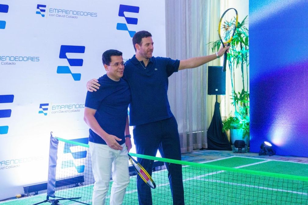 David Collado y Juan Martín del Potro.