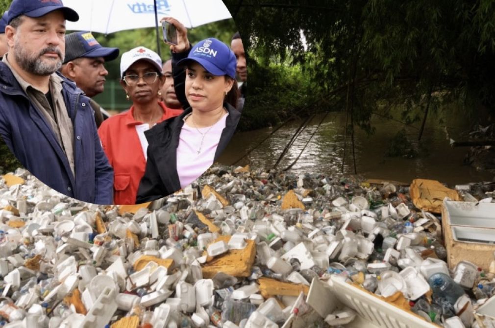 El ministro de Medio Ambiente y la alcaldesa de Santo Domingo Norte supervisaron acciones de respuesta ante los efectos de la tormenta Melissa.