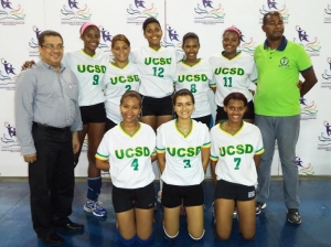 Equipo de Voleibol del la Universidad Católica de Santo Domingo, UCSD.