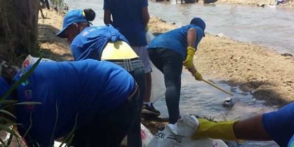 Realizan jornada de limpieza de la rivera del río Masacre: 