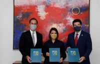 Antonio Caparrós, Director Ejecutivo de Inicia Educación, Ángela Español, Directora del Instituto 512 y Julio Brache, Presidente de Fundación Rica.