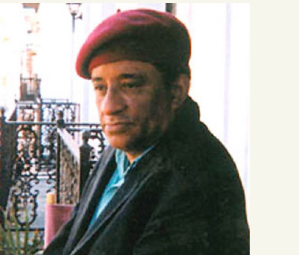 Roberto Flores, maestro dominicano del mural especializado en el fresco. Foto: Archivo de Abil Peralta Agüero.