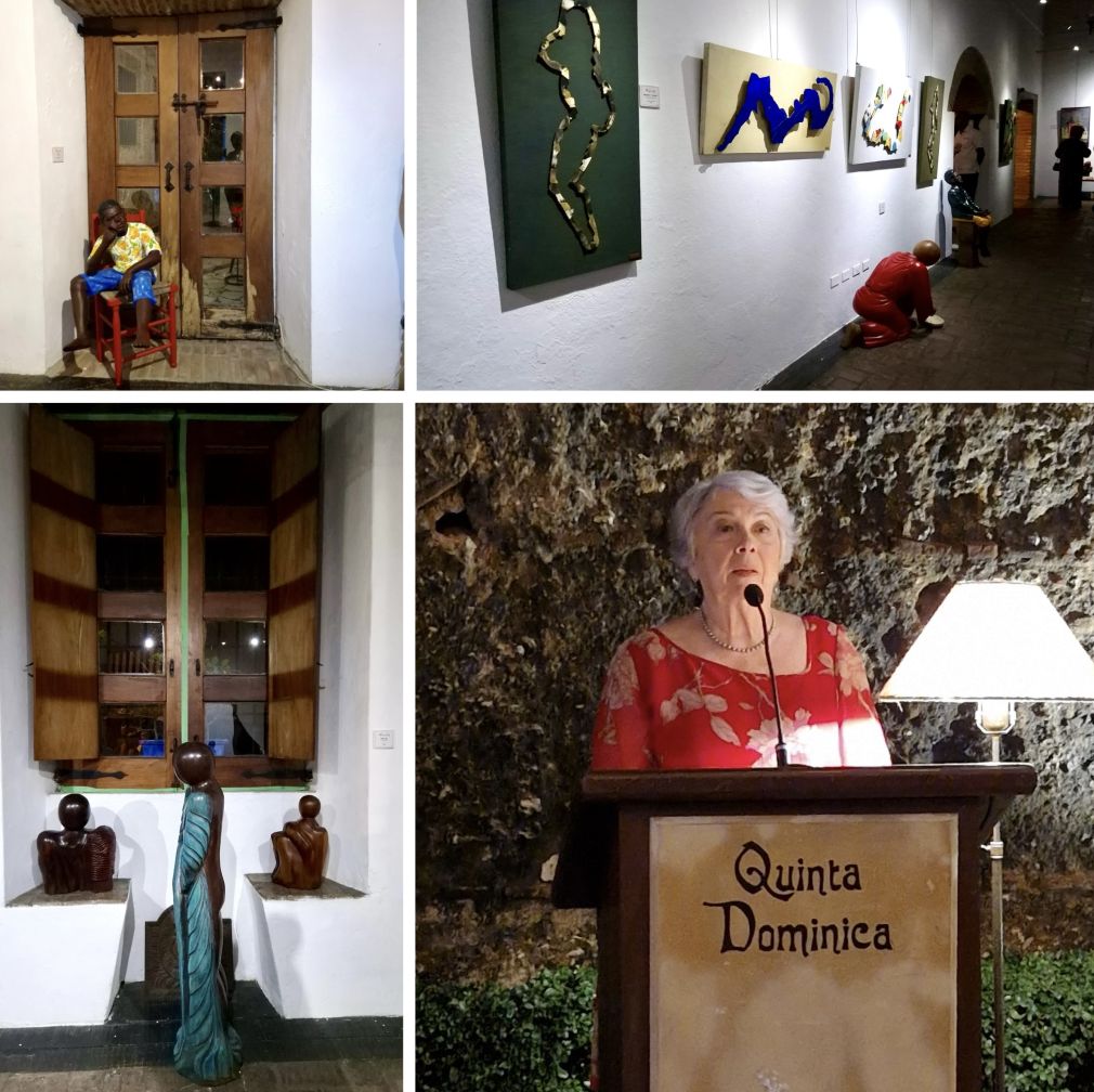 Inauguran exposición del escultor Salvador Vassallo en la Quinta Dominica.